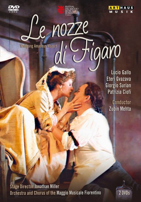 Wolfgang Amadeus Mozart (1756-1791): Die Hochzeit des Figaro, 2 DVDs