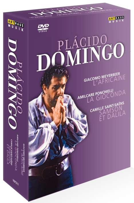 Placido Domingo (3 Operngesamtaufnahmen), 4 DVDs