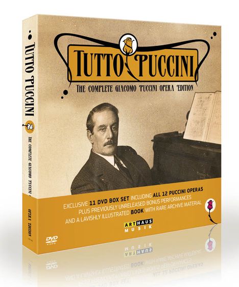 Giacomo Puccini (1858-1924): Tutto Puccini - The Complete Giacomo Puccini Opera Edition, 11 DVDs