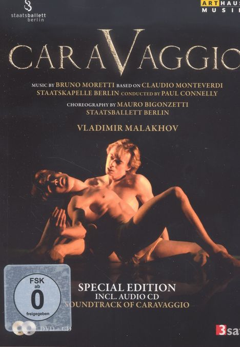 Staatsballett Berlin: Caravaggio (Special Edition mit CD), 1 DVD und 1 CD