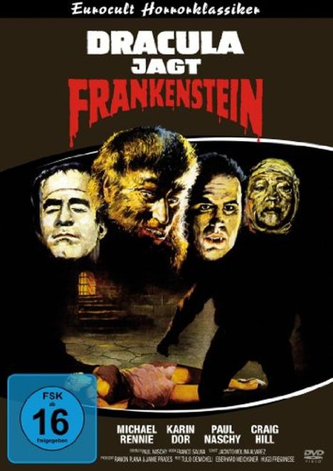 Dracula jagt Frankenstein, DVD