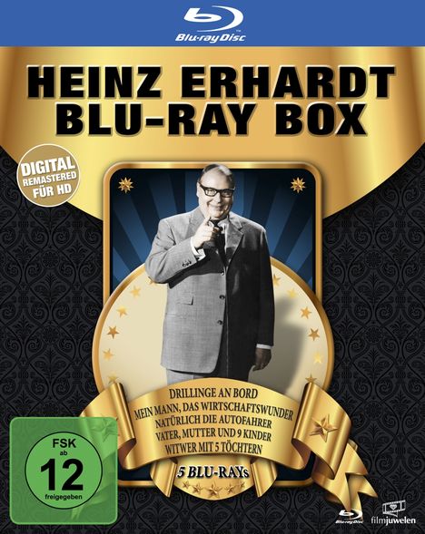 Heinz Erhardt Box (Blu-ray), 5 Blu-ray Discs
