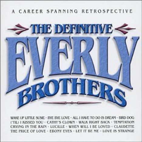 The Everly Brothers: Definitive Everly Brothers, 2 CDs