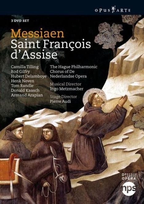 Olivier Messiaen (1908-1992): Saint Francois d'Assise, 3 DVDs