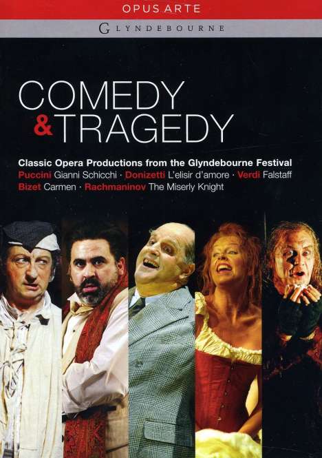 Glyndebourne - Comedy &amp; Tragedy (5 Operngesamtaufnahmen), 6 DVDs