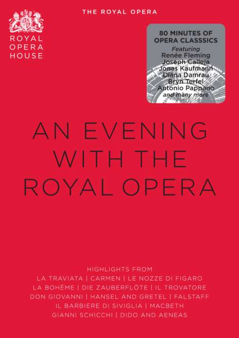 An Evening with the Royal Opera, DVD