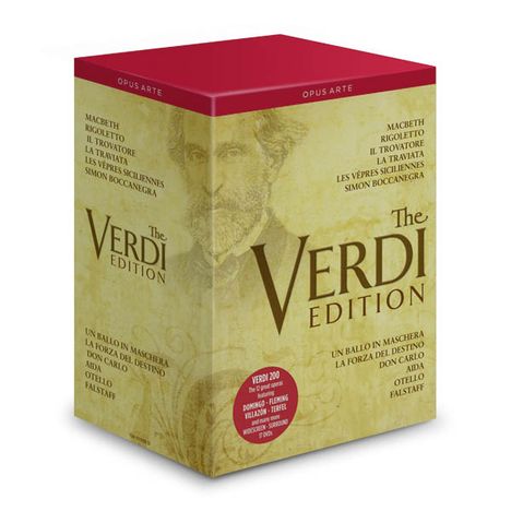Giuseppe Verdi (1813-1901): The Verdi Edition, 17 DVDs