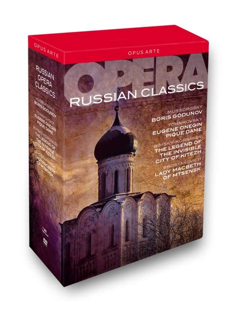 Russian Classics (5 Operngesamtaufnahmen), 8 DVDs