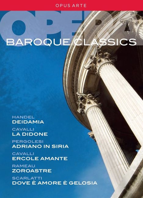 Baroque Classics - 5 Barockopern (Gesamtaufnahmen), 9 DVDs