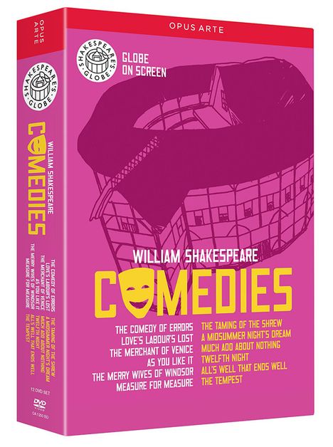 William Shakespeare: Comedies, 12 DVDs