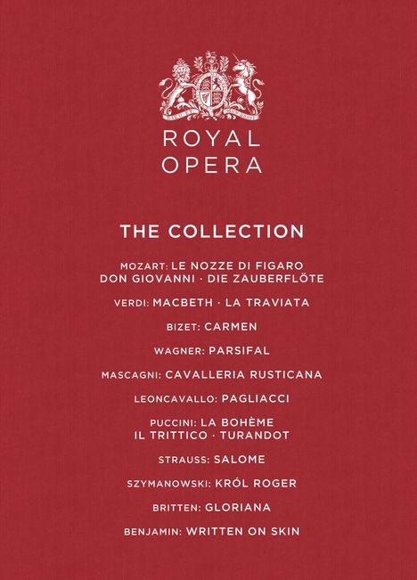 Royal Opera - The Collection (15 Opern-Gesamtaufnahmen), 22 DVDs