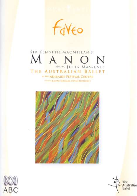 Australian Ballet:Manon ((Massenet), DVD