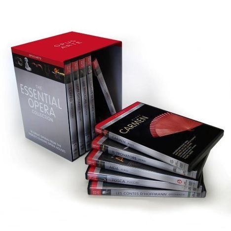 Essential Opera (10 Gesamtaufnahmen), 20 DVDs