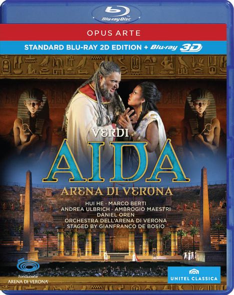 Giuseppe Verdi (1813-1901): Aida (2D &amp; 3D), Blu-ray Disc