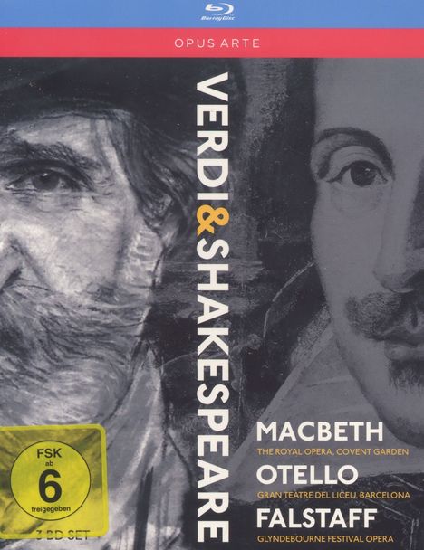 Giuseppe Verdi (1813-1901): Verdi &amp; Shakespeare, 3 Blu-ray Discs