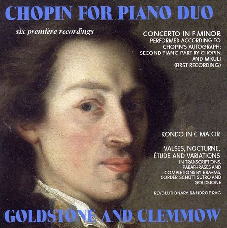 Goldstone &amp; Clemmow - Chopin for Piano Duo, CD