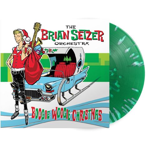 Brian Setzer: Boogie Woogie Christmas (180g) (Limited Edition) (Green/White Splatter Vinyl), LP