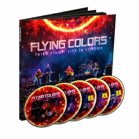 Flying Colors: Third Stage: Live In London (Limited Earbook), 2 CDs, 2 DVDs und 1 Blu-ray Disc