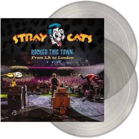 Stray Cats: Rocked This Town: From LA To London (180g) (Limited Edition) (Transparent Vinyl) (exklusiv für jpc), 2 LPs
