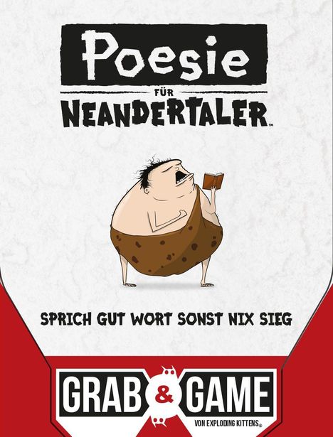 Francesca Slade: Poesie für Neandertaler: Grab &amp; Game, Spiele