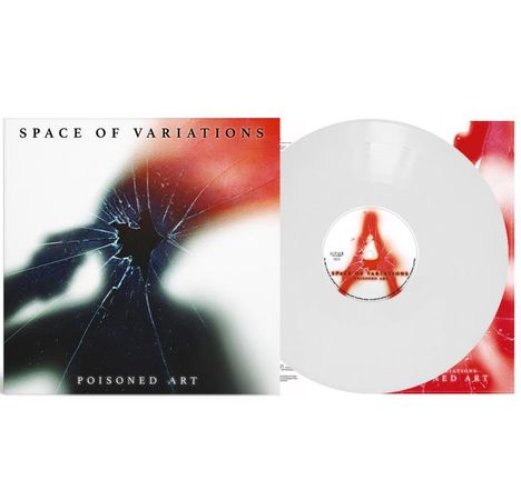 "Space of Variations" und "Poisoned Art" stehen auf einem Cover mit weißer Schallplatte und abstraktem, farbigem Design.