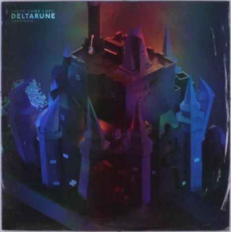 Text: "VIDEO GAME OST: DELTARUNE CHAPTER 2". Eine düstere, stilisierte Burg mit spitzen Türmen.