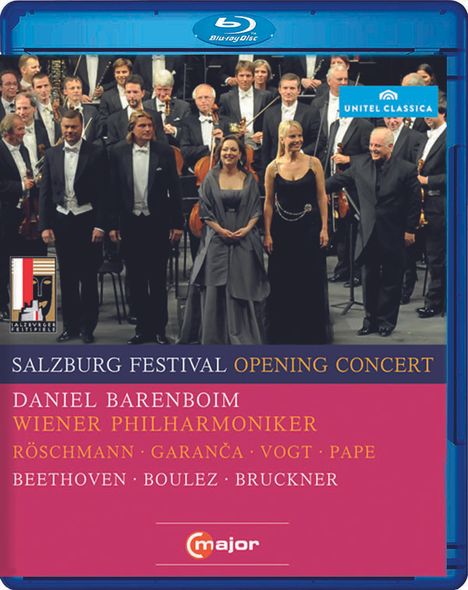 Salzburger Festspiele 2010 - Eröffnungskonzert, Blu-ray Disc
