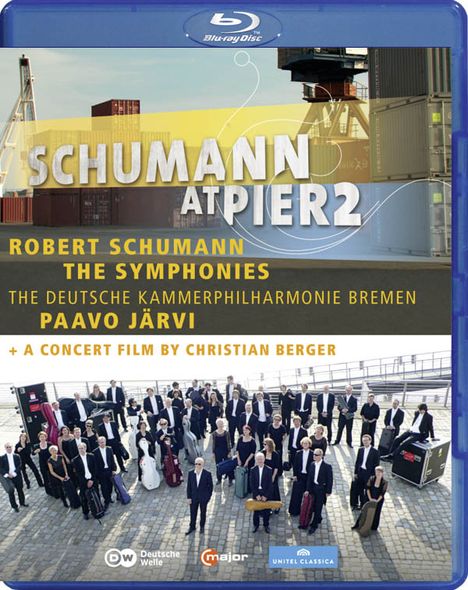 Robert Schumann (1810-1856): Robert Schumann at Pier2 (Symphonien Nr.1-4 &amp; Konzertfilm), Blu-ray Disc