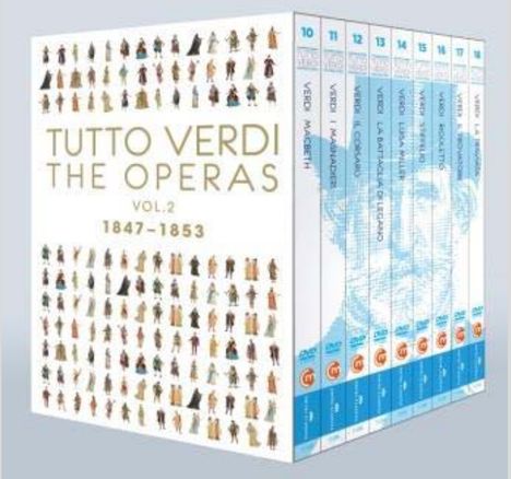 Giuseppe Verdi (1813-1901): Tutto Verdi - The Operas Vol.2 (1847-1853) (Blu-ray), 9 Blu-ray Discs