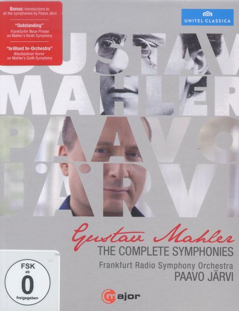 Gustav Mahler (1860-1911): Symphonien Nr.1-9, 5 Blu-ray Discs