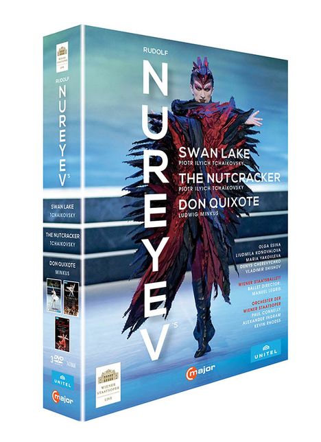 The Nureyev Box - Schwanensee,Der Nussknacker,Don Quixote, 3 DVDs