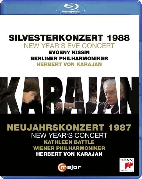 Herbert von Karajan - Silvesterkonzert Berlin 1988 / Neujahrskonzert Wien 1987, Blu-ray Disc