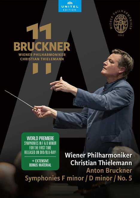 Anton Bruckner (1824-1896): Bruckner 11-Edition Vol.1 (Christian Thielemann &amp; Wiener Philharmoniker), 2 DVDs
