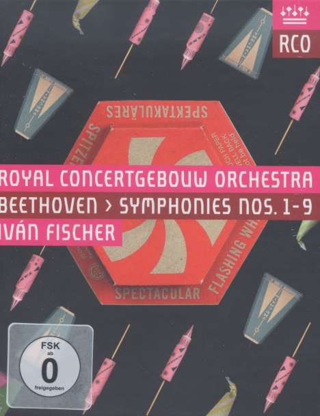 Ludwig van Beethoven (1770-1827): Symphonien Nr.1-9, 3 Blu-ray Discs