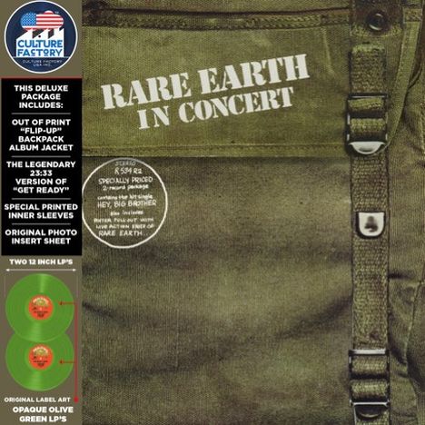 Rare Earth: In Concert (Limited Edition) (Opaque Olive Green Vinyl), LP