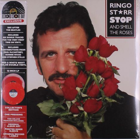 Ringo Starr: Stop And Smell The Roses (Limited Edition) (Red /White Marbled Vinyl), 2 LPs