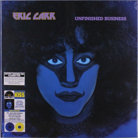 Eric Carr: Unfinished Business (Limited Edition) (Yellow &amp; Blue Vinyl), 2 LPs