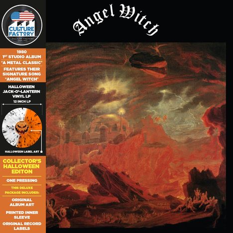 Angel Witch: Angel Witch (Deluxe Edition) (Orange &amp; Clear Splatter Effect Vinyl), LP