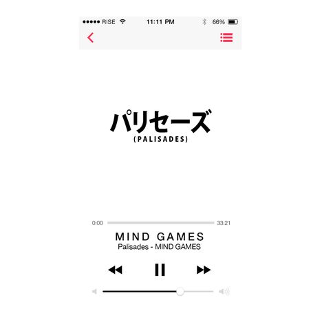 Palisades: Mind Games, CD