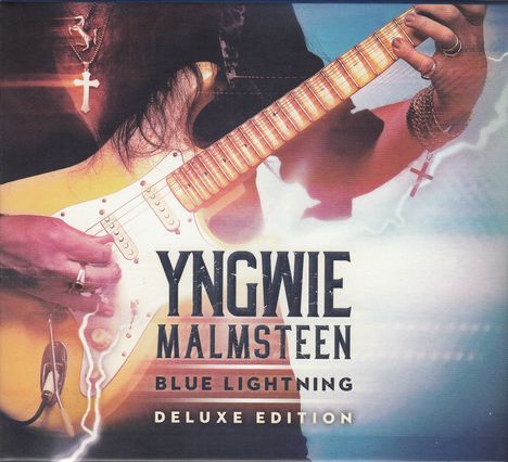 Yngwie Malmsteen: Blue Lightning + 2 Bonus Tracks (Limited-Deluxe-Edition), 1 CD und 1 Merchandise