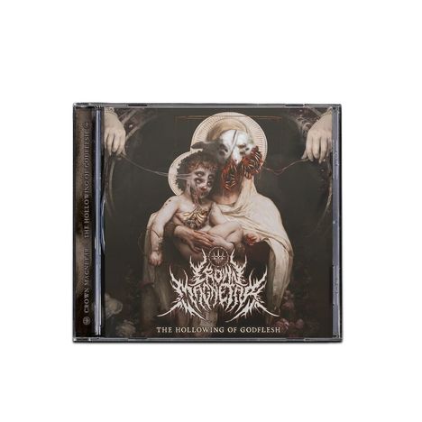 Cover mit den Texten: "Crown Magnetar" und "The Hollowing of Godflesh". Verzerrte Mutter-und-Kind-Darstellung.