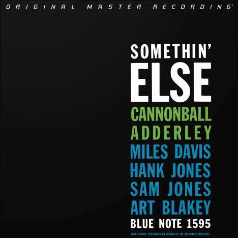 Cannonball Adderley (1928-1975): Somethin' Else (Limited Numbered Edition) (Hybrid-SACD), Super Audio CD