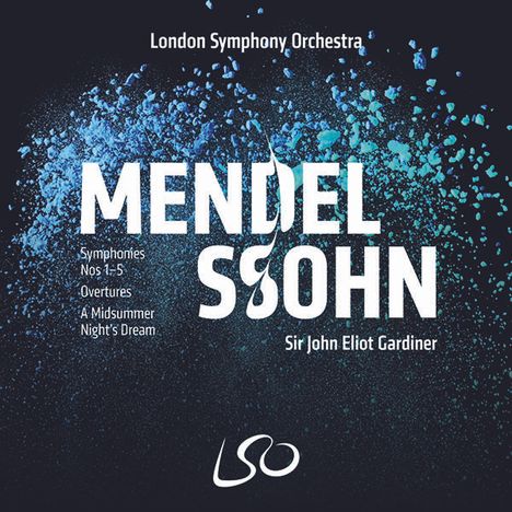 Felix Mendelssohn Bartholdy (1809-1847): Symphonien Nr. 1-5, 4 Super Audio CDs und 1 Blu-ray Audio