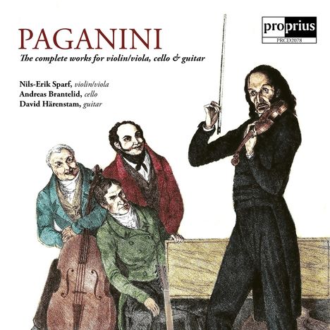 Niccolo Paganini (1782-1840): Werke für Violine/Viola, Cello &amp; Gitarre, CD