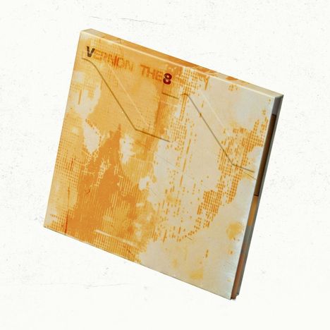 „Vernon The 8“ steht oben. Die Darstellung hat ein orangefarbenes, abstraktes Design auf einem quadratischen Cover.