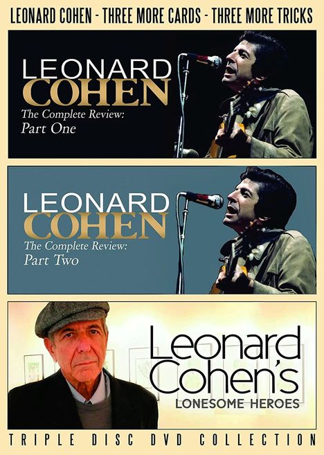 Leonard Cohen: Three More Cards / Three More Tricks (2021) (UK Import), 3 DVDs