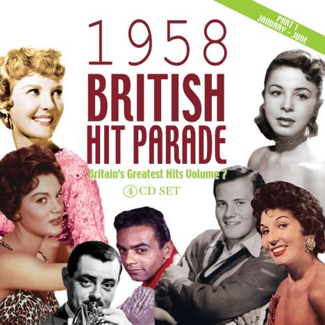 Brit.Hit Parade 1958, Vol.7/1, 4 CDs