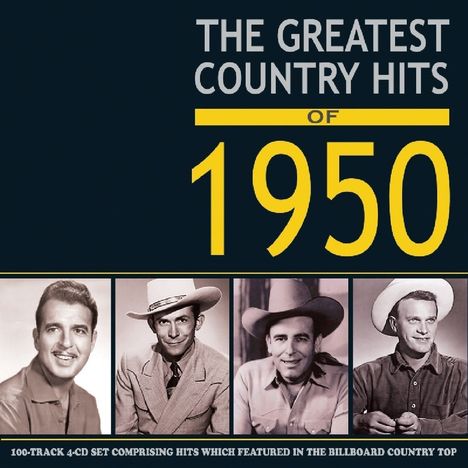Greatest Country Hits Of 1950, 4 CDs