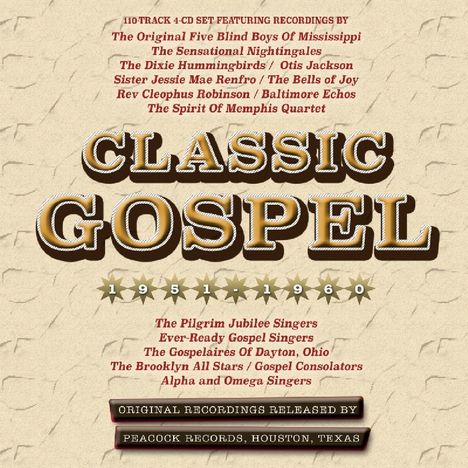 Classic Gospel 1951 - 1960, 4 CDs