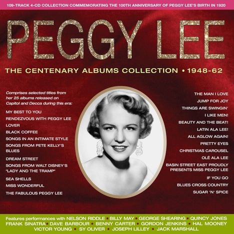 Peggy Lee (1920-2002): The Centenary Albums Collection, 4 CDs